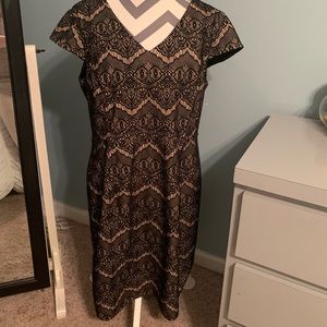 Liz Claiborne Black Lace Overlay Dress